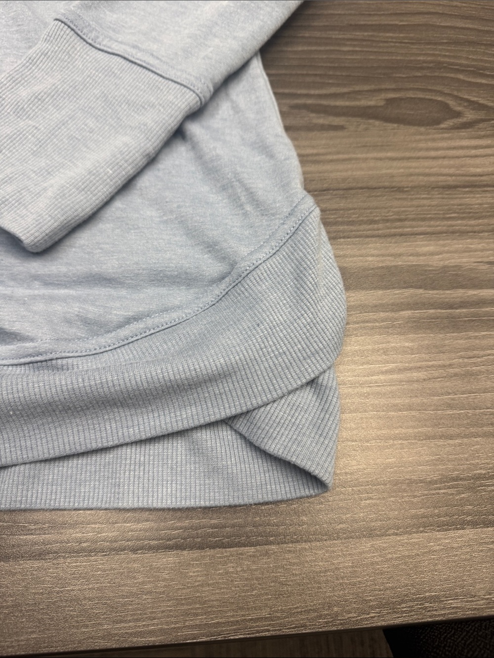 Balance Collection Pale Blue Raglan Pullover Sweatshirt - Picture 6 of 9